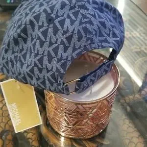 Michael Kors Women Hat Navy Blue MK logo One Size Michael Kors Blue Hats for Women for sale | eBay main image 4